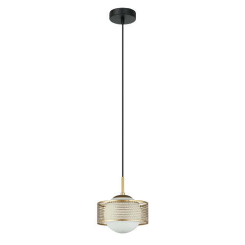 Pendant lamp Lux Lomica 40w – modern pendant lamp in gold and steel