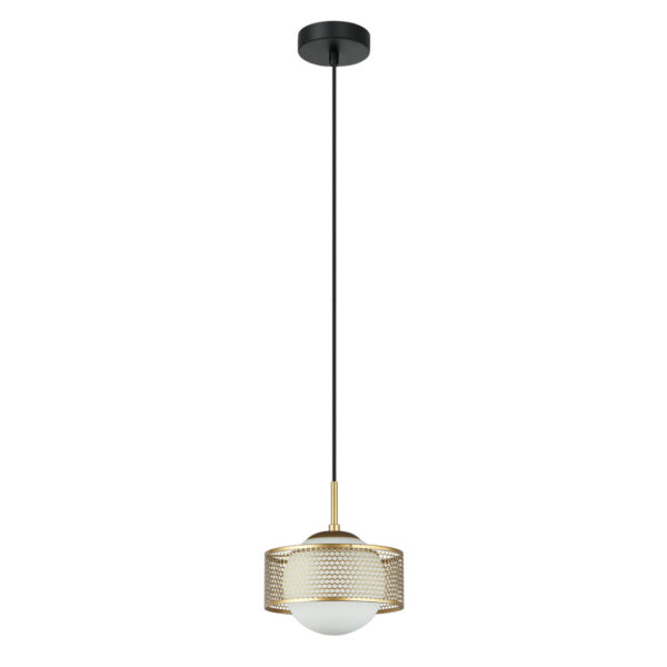 Pendant lamp Lux Lomica 40w – modern pendant lamp in gold and steel