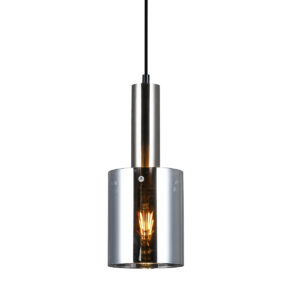 Pendant lamp Lux Sardo – modern pendant lamp in satin nickel and steel
