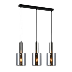 Pendant lamp Lux Sardo – modern pendant lamp in satin nickel and steel
