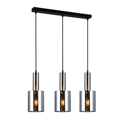 Pendant lamp Lux Sardo – modern pendant lamp in satin nickel and steel