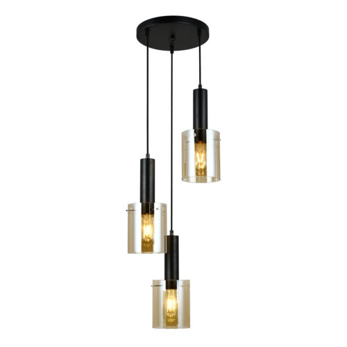 Pendant lamp Lux Sardo – modern pendant lamp in black and steel