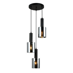 Pendant lamp Lux Sardo – modern pendant lamp in black and steel