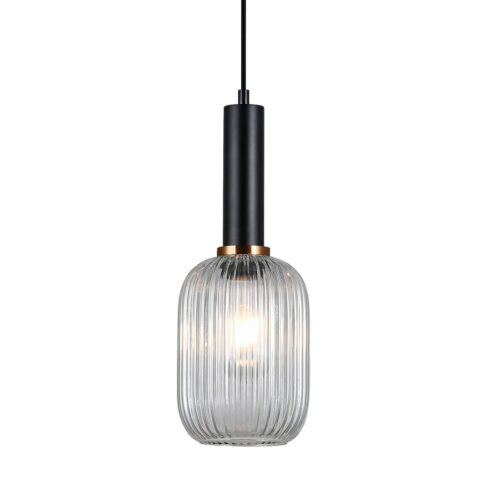 Pendant lamp Lux Antiola – modern pendant lamp in black and steel