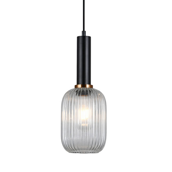 Pendant lamp Lux Antiola – modern pendant lamp in black and steel