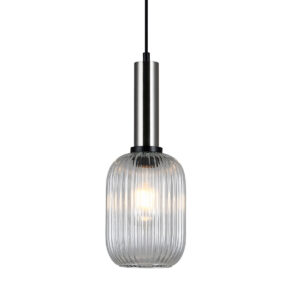 Pendant lamp Lux Antiola – modern pendant lamp in satin nickel and steel