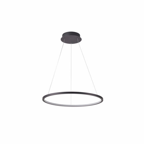 Pendant lamp Lux Vinola 24w – modern pendant lamp in black and aluminum