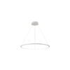 Pendant lamp Lux Vinola – modern pendant lamp in white and aluminum