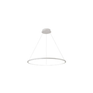 Pendant lamp Lux Vinola – modern pendant lamp in white and aluminum