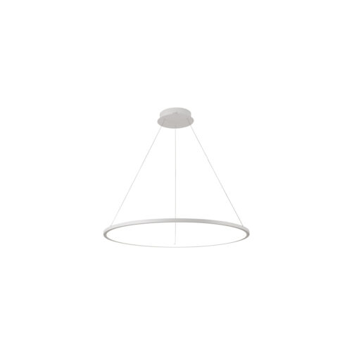 Pendant lamp Lux Vinola – modern pendant lamp in white and aluminum