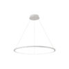 Pendant lamp Lux Vinola 38w – modern pendant lamp in white and aluminum