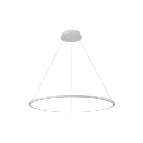 Pendant lamp Lux Vinola 38w – modern pendant lamp in white and aluminum