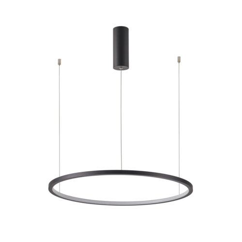 Pendant lamp Lux Vinola – modern pendant lamp in black and aluminum