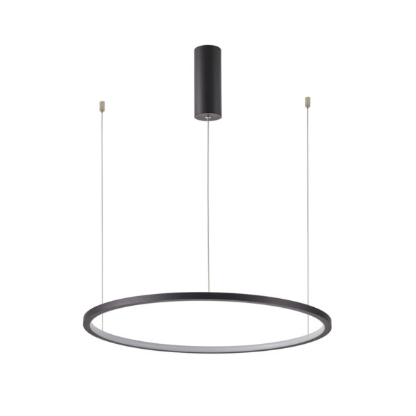 Pendant lamp Lux Vinola – modern pendant lamp in black and aluminum