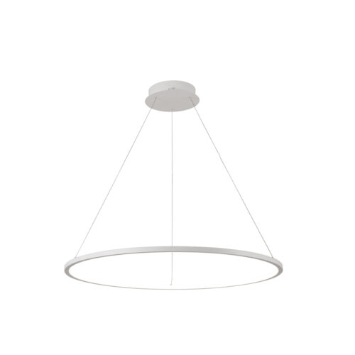 Pendant lamp Lux Vinola 48w – modern pendant lamp in white and aluminum