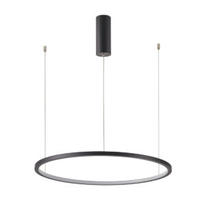 Pendant lamp Lux Vinola – modern pendant lamp in black and aluminum