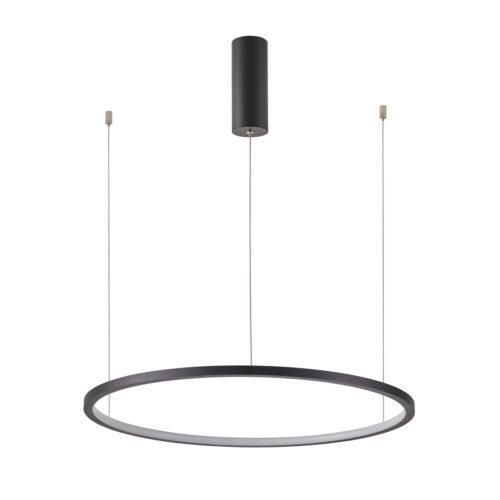 Pendant lamp Lux Vinola – modern pendant lamp in black and aluminum