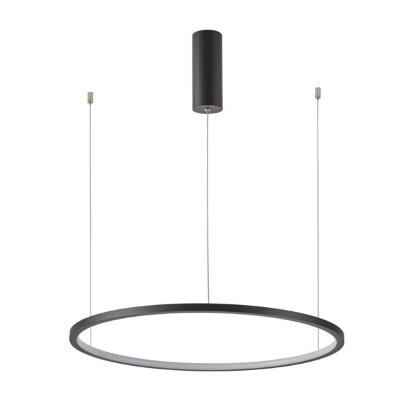 Pendant lamp Lux Vinola – modern pendant lamp in black and aluminum
