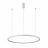 Pendant lamp Lux Vinola – modern pendant lamp in white and aluminum