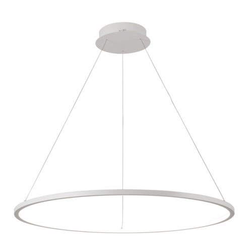 Pendant lamp Lux Vinola 58w – modern pendant lamp in white and aluminum