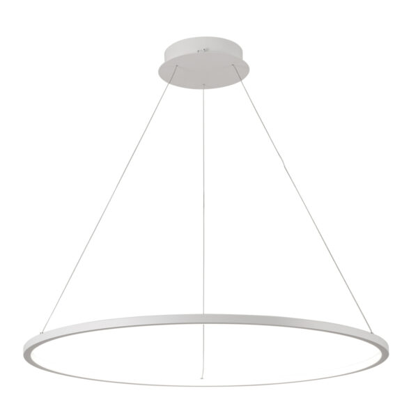 Pendant lamp Lux Vinola 58w – modern pendant lamp in white and aluminum