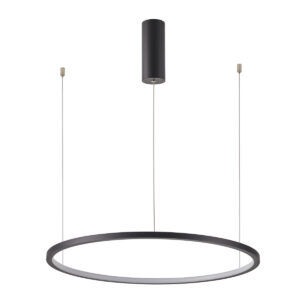 Pendant lamp Lux Vinola – modern pendant lamp in black and aluminum