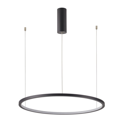 Pendant lamp Lux Vinola – modern pendant lamp in black and aluminum