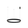 Pendant lamp Lux Brasco Down – modern pendant lamp in black and aluminum