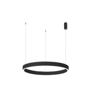 Pendant lamp Lux Brasco Down – modern pendant lamp in black and aluminum
