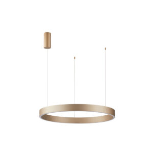 Pendant lamp Lux Brasco Down – modern pendant lamp in gold and aluminum