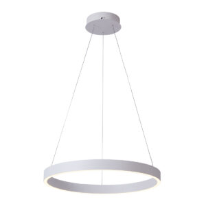 Pendant lamp Lux Brasco Down 60w – modern pendant lamp in white and metal