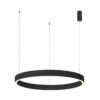 Pendant lamp Lux Brasco Down – modern pendant lamp in black and aluminum