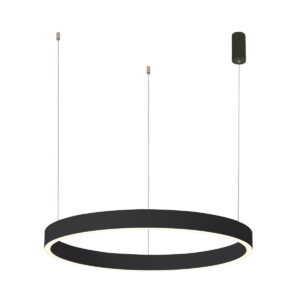 Pendant lamp Lux Brasco Down – modern pendant lamp in black and aluminum