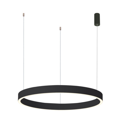 Pendant lamp Lux Brasco Down – modern pendant lamp in black and aluminum