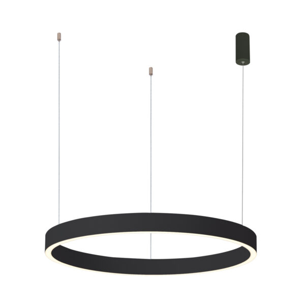Pendant lamp Lux Brasco Down – modern pendant lamp in black and aluminum
