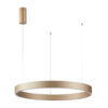 Pendant lamp Lux Brasco Down – modern pendant lamp in gold and aluminum