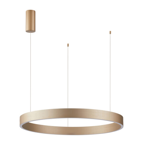 Pendant lamp Lux Brasco Down – modern pendant lamp in gold and aluminum