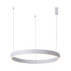 Pendant lamp Lux Brasco Down – modern pendant lamp in white and aluminum