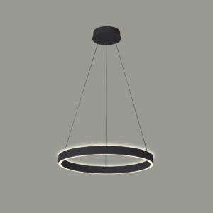 Pendant lamp Lux Brasco Up Down 60w – modern pendant lamp in black and aluminum
