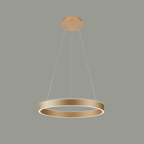 Pendant lamp Lux Brasco Up Down – modern pendant lamp in gold and aluminum