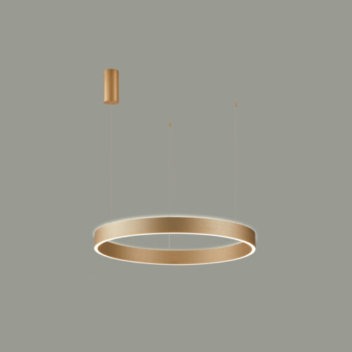 Pendant lamp Lux Brasco Up Down – modern pendant lamp in gold and aluminum