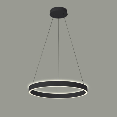 Pendant lamp Lux Brasco Up Down – modern pendant lamp in black and aluminum