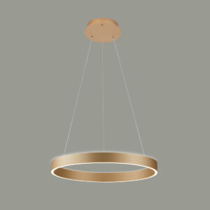 Pendant lamp Lux Brasco Up Down – modern pendant lamp in gold and aluminum