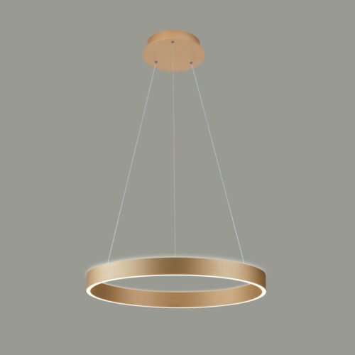 Pendant lamp Lux Brasco Up Down – modern pendant lamp in gold and aluminum