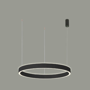 Pendant lamp Lux Brasco Up Down – modern pendant lamp in black and aluminum