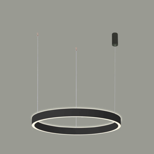 Pendant lamp Lux Brasco Up Down – modern pendant lamp in black and aluminum