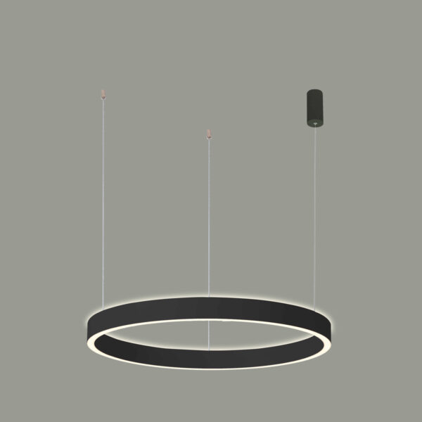 Pendant lamp Lux Brasco Up Down – modern pendant lamp in black and aluminum