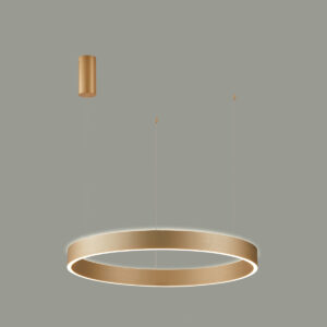 Pendant lamp Lux Brasco Up Down – modern pendant lamp in gold and aluminum