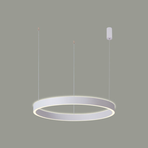 Pendant lamp Lux Brasco Up Down – modern pendant lamp in white and aluminum