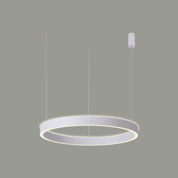 Pendant lamp Lux Brasco Up Down – modern pendant lamp in white and aluminum